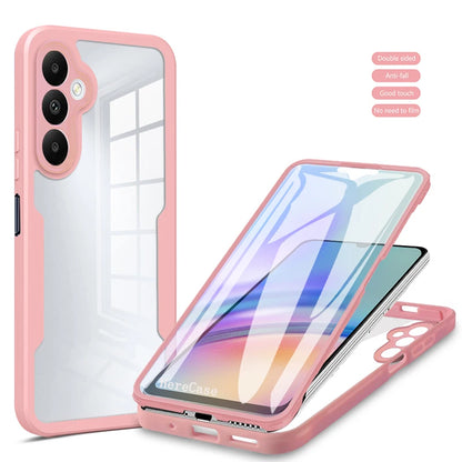 360 Full Body Screen Protector Transparent Case For Samsung Galaxy A05 A05S A15 A25 A35 A55 A06 A16 Shockproof Phone Cover