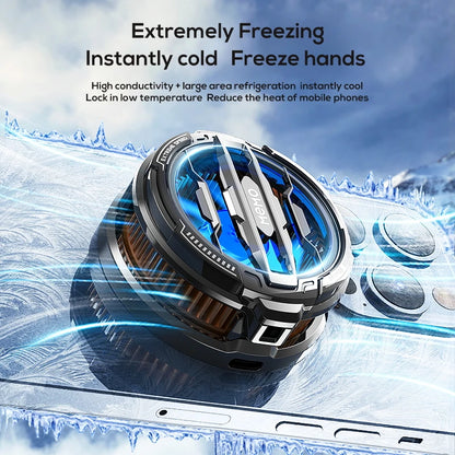 Gaming Mobile Phone Cooler Magnetic Cooling Fan Case Radiator For Mobile Gaming Back Clip Cool Heat Sink For Smartphones
