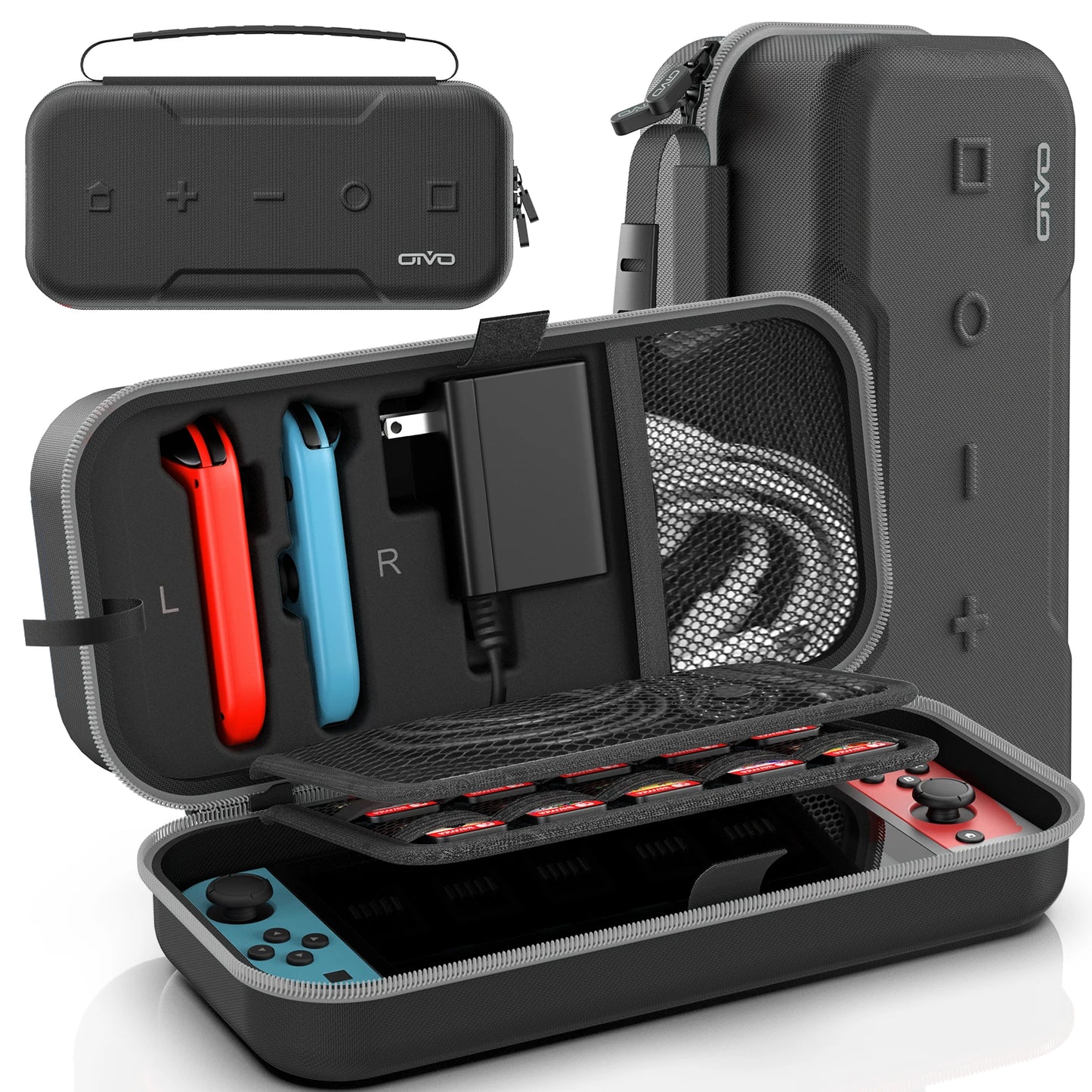 OIVO Large Storage Bag for Switch Portable Carrying Protectiv Case Anti-Scratch Waterproof Travel Bag for Nintendo Switch OLED