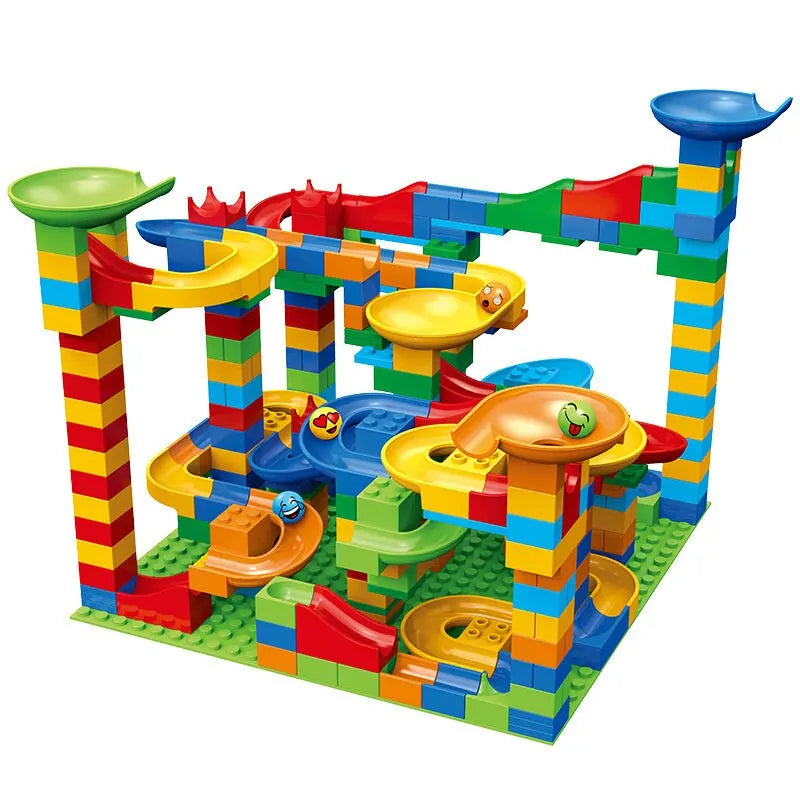 Children's Slide Small Block Assembly Particles DIY Educational Toy Gift Children's Slide Small Block Block Assembly Parti