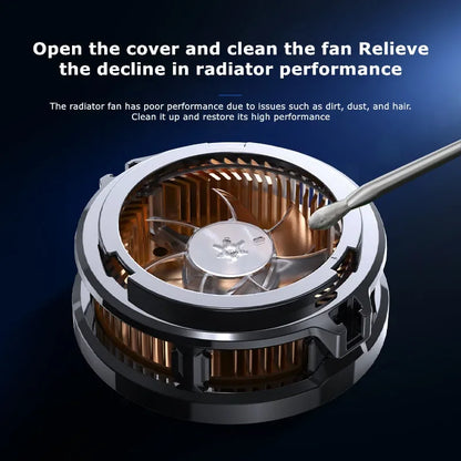 Gaming Mobile Phone Cooler Magnetic Cooling Fan Case Radiator For Mobile Gaming Back Clip Cool Heat Sink For Smartphones