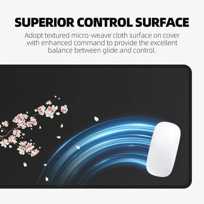 Large Mouse Pads For Desk, Gaming Mouse Pad, Mouse Pad with Stitched Edges and Non-Slip Rubber Base, Extended Mouse Pad