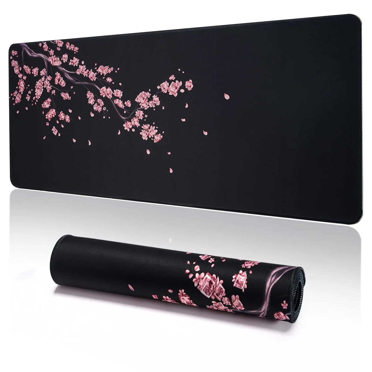Large Mouse Pads For Desk, Gaming Mouse Pad, Mouse Pad with Stitched Edges and Non-Slip Rubber Base, Extended Mouse Pad