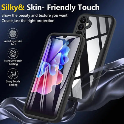 360 Full Body Screen Protector Transparent Case For Samsung Galaxy A05 A05S A15 A25 A35 A55 A06 A16 Shockproof Phone Cover