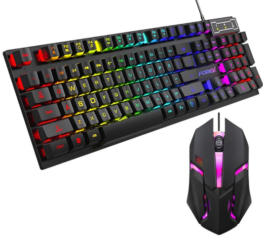 104 key Backlit Mechanical Keyboard Wired Gaming Keyboard waterproof Luminous keyboard And Mouse Set for Gamer PC Laptop Office